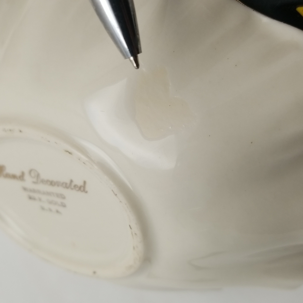 Weeping Gold Glaze 22K Hollywood Regency Style Bowl - Picture 16 of 17